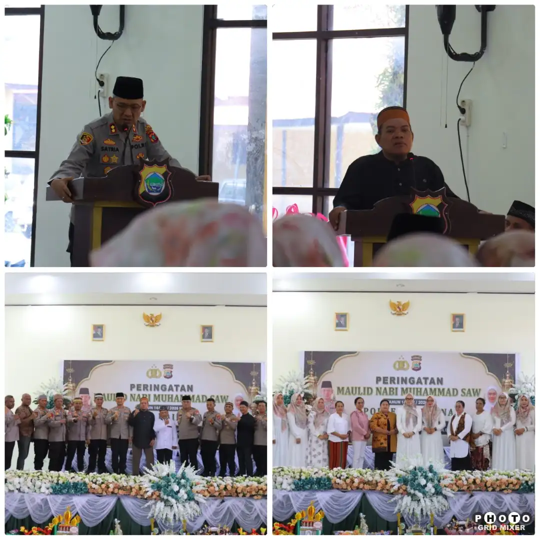 Maulid Nabi di Polres Kaimana, Kapolres Satria Dwi Dharma: Akhlak Rasulullah Harus Menjadi Kompas Pengabdian